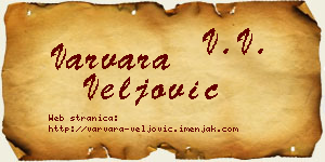 Varvara Veljović vizit kartica
